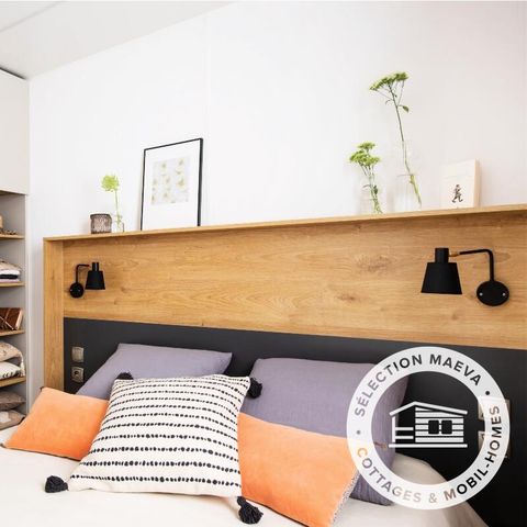 Stacaravan 6 personen - Stacaravan Ty Brehat Lac BMH 4 Kamers 6 Personen Airconditioning + TV