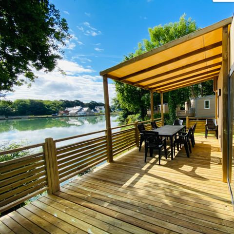 BUNGALOW 6 personnes - Mobil Home Ty Brehat Lac BMH 4 Pièces 6 Personnes Climatisé + TV