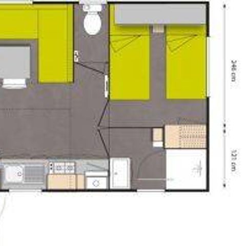 CASA MOBILE 6 persone - Casa mobile | Comfort | 2 Camere da letto | 4/6 Persone | Terrazza singola | Aria condizionata | TV