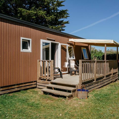 BUNGALOW 6 personnes - Mobil-home | Premium Exclusive | 3 Ch. | 6 Pers. | Terrasse surélevée | Clim. | TV
