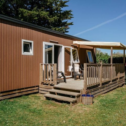 Mobilhome 6 personnes - Mobil-home | Premium Exclusive | 3 Ch. | 6 Pers. | Terrasse surélevée | Clim. | TV