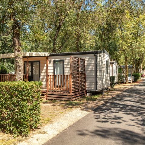 Mobile home 6 persons - Mobile-home | Comfort | 2 Bedrooms | 4/6 People | Covered terrace | 1 Bathroom | Air conditioning | TV