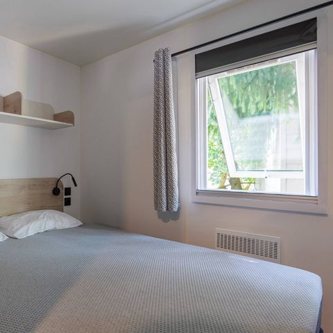 Mobilheim 4 Personen - Mobilheim | Comfort | 2 Zi. | 4 Pers. | Überdachte Terrasse | 1 Bad | Klima.