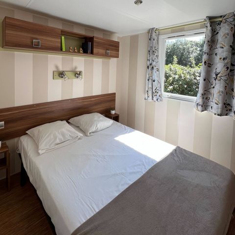 BUNGALOW 6 personnes - Mobil-home | Comfort | 3 Ch. | 6 Pers. | Terrasse couverte | 1 SDB | Clim. | TV