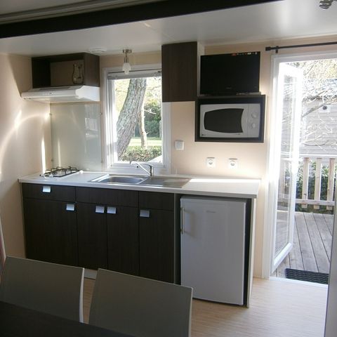 Mobilhome 2 personnes - Mobil-home 20m² - 1 chambre - terrasse - TV