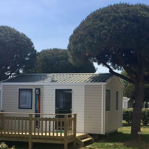 Stacaravan 2 personen - 1 slaapkamer - terras - TV