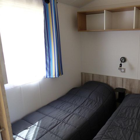 Mobilheim 4 personen - PMR 31m² - 2 Schlafzimmer - überdachte Terrasse (behindertengerecht) - TV