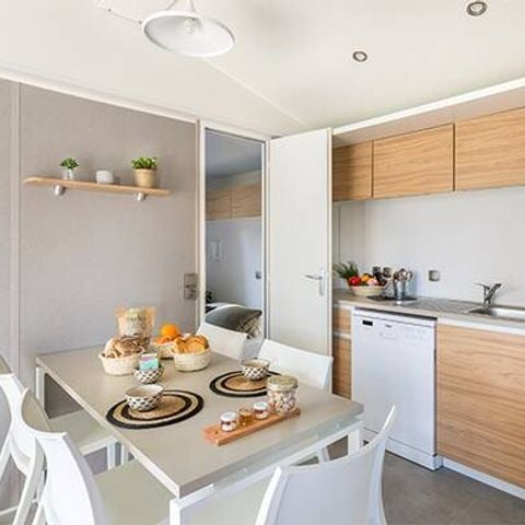 Mobilhome 6 personnes - Mobil-home | Premium | 3 Ch. | 6 Pers. | Terrasse surélevée | TV