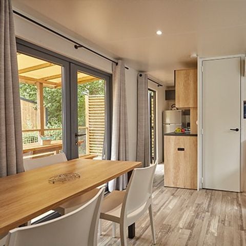 Mobilhome 6 personnes - Premium Exclusive | 3 Ch. | 6 Pers. | Terrasse surélevée | Clim. | TV