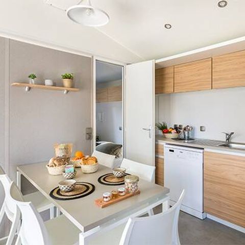 Mobilhome 6 personnes - Mobil-home | Premium | 3 Ch. | 6 Pers. | Terrasse surélevée | TV