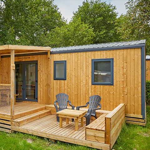 Mobilhome 6 personnes - Premium Exclusive | 3 Ch. | 6 Pers. | Terrasse surélevée | Clim. | TV