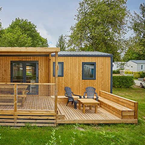 MOBILE HOME 6 people - | Premium Exclusive | 3 Bedrooms | 6 Pers. | Raised terrace | Air conditioning | TV