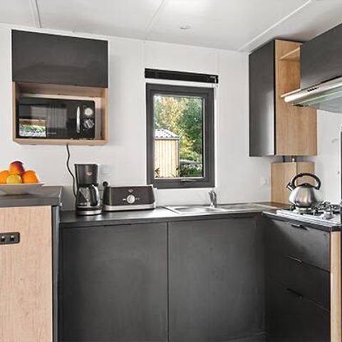 Mobilhome 6 personnes - Ultimate | 3 Ch. | 6 Pers. | *Terrasse surélevée* | 2 SDB | Clim. | TV