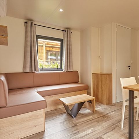 Mobilhome 6 personnes - Premium Exclusive | 3 Ch. | 6 Pers. | Terrasse surélevée | Clim. | TV