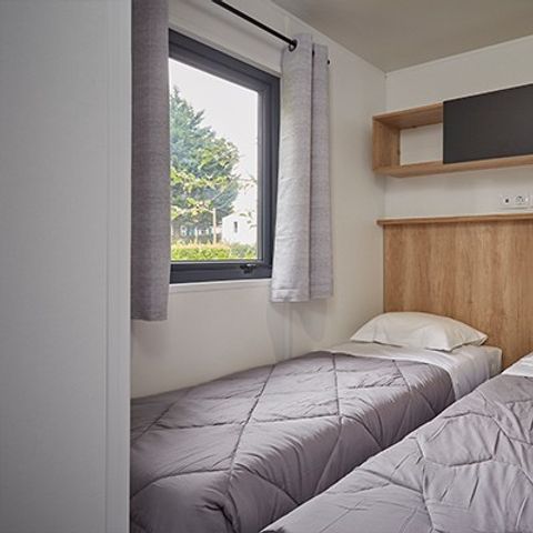 Mobilhome 6 personnes - Premium Exclusive | 3 Ch. | 6 Pers. | Terrasse surélevée | Clim. | TV