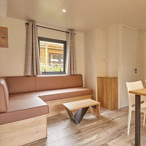BUNGALOW 6 personnes - Mobil-home | Premium Exclusive | 3 Ch. | 6 Pers. | Terrasse surélevée | Clim. | TV