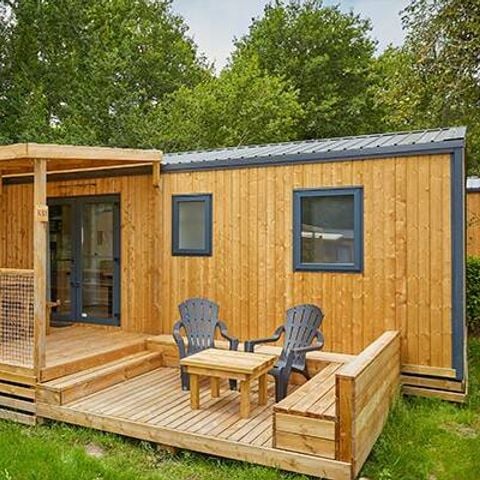 BUNGALOW 6 personnes - Mobil-home | Premium Exclusive | 3 Ch. | 6 Pers. | Terrasse surélevée | Clim. | TV