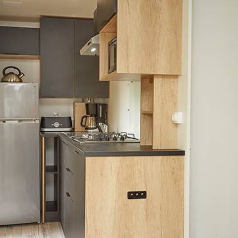 Mobilhome 6 personnes - Mobil-home | Premium Exclusive | 3 Ch. | 6 Pers. | Terrasse surélevée | Clim. | TV