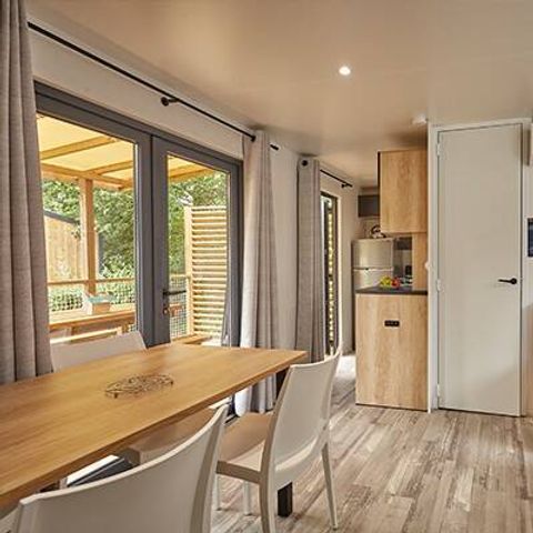 Mobilhome 6 personnes - Mobil-home | Premium Exclusive | 3 Ch. | 6 Pers. | Terrasse surélevée | Clim. | TV