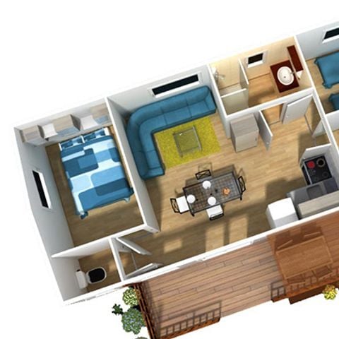 Mobilhome 6 personas - CLASSIC con TV