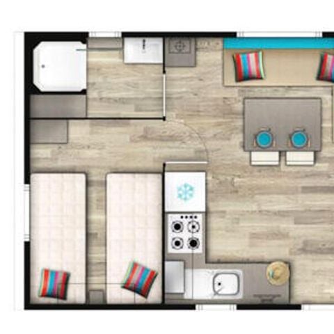 Mobilhome 4 personas - Classic 3 Habitaciones 4 Personas
