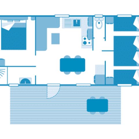 MOBILE HOME 6 people - Cottage Glénan 6p 3ch ***