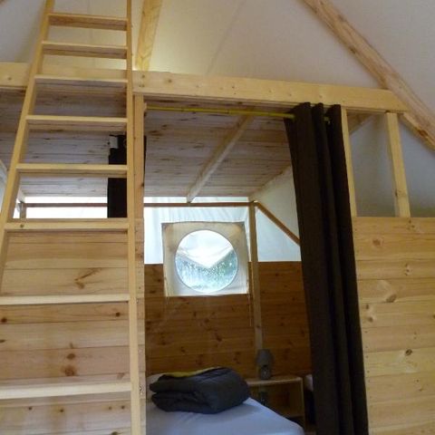 Tente en toile et en bois 6 personnes - TRAPPEUR WOODY Sans sanitaires