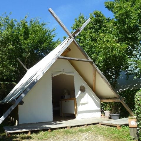 TENDA IN TELA E LEGNO 4 persone - COSY TRAPPER Senza servizi igienici