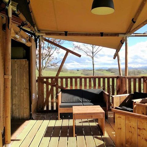 TENDA IN TELA E LEGNO 5 persone - LODGE DI LUSSO