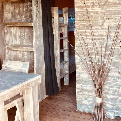 TIENDA DE LONA Y MADERA 4 personas - LODGE SAFARI WOODY