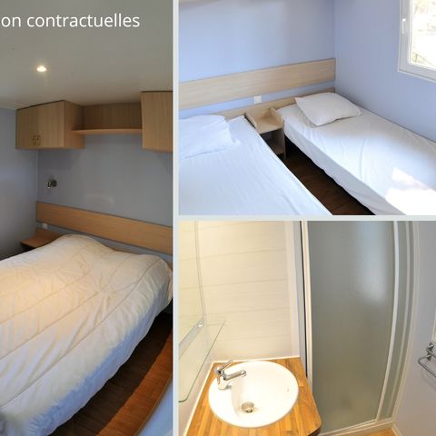 Mobile home 4 persons - Florès COMFORT -2 bedrooms 30m²- *Clim, terrace, TV* *Clim, terrace, TV* *Clim, terrace, TV* *Clim, terrace, TV