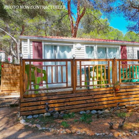 MOBILHOME 6 personas - Grand Large CONFORT -2 habitaciones 30m²- *Clima, terraza, TV*.