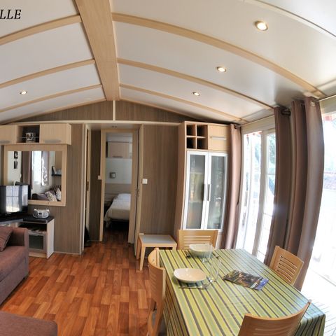 Mobile home 6 persons - Baltimore PREMIUM -2 bedrooms 40m²- *Clim, terrace, TV*, TV*.