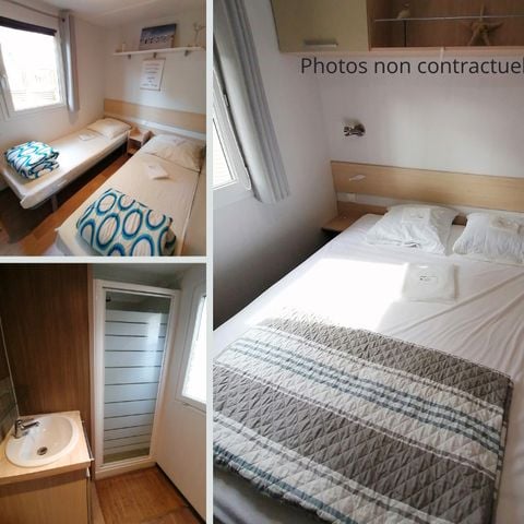 Mobile home 6 persons - Tribord CONFORT -3 bedrooms 32m²- *Clim, terrace, TV* *Clim, terrace, TV* *Clim, terrace, TV* *Clim, terrace, TV