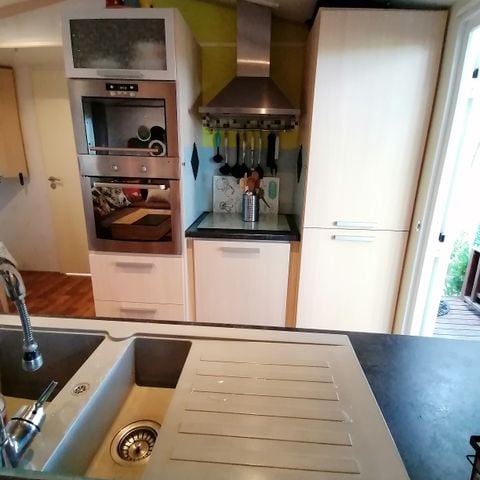 MOBILHOME 6 personas - Madison PREMIUM -2 habitaciones 40m²- *Clima, terraza, TV*.