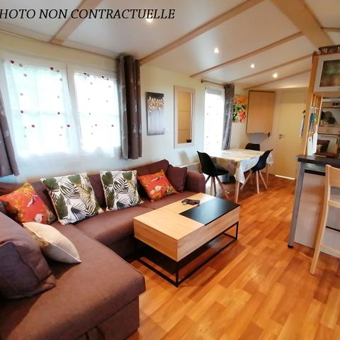 MOBILHOME 6 personas - Madison PREMIUM -2 habitaciones 40m²- *Clima, terraza, TV*.