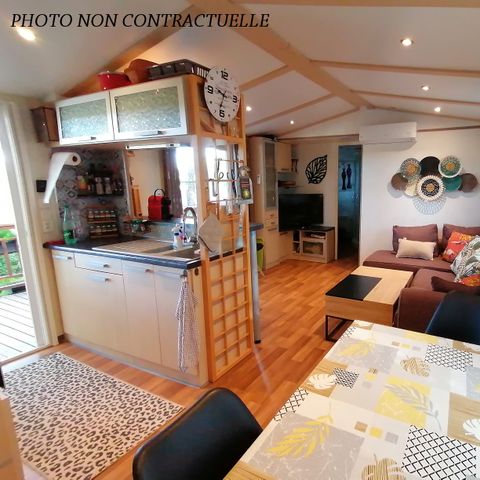 BUNGALOW 6 personnes - Madison PREMIUM -2 chambres 40m²- *Clim, terrasse, TV*