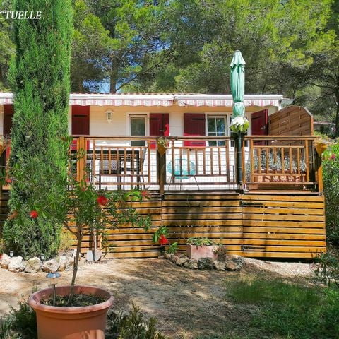 MOBILHOME 6 personnes - Charleston PREMIUM -2 chambres 40m²- *Clim, terrasse, TV*