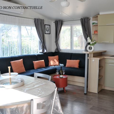 MOBILE HOME 4 people - Maldives COMFORT – 2 bedrooms, 32m² – *Air conditioning, terrace, TV*