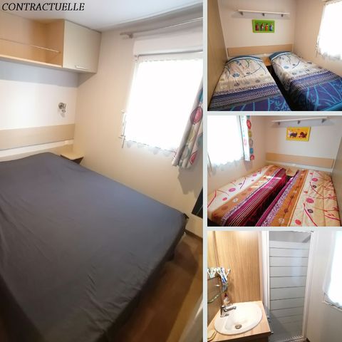 BUNGALOW 6 personnes - Florès 3 CONFORT -3 chambres 35m²- *Clim, terrasse, TV*