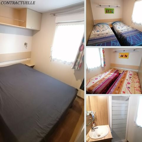 MOBILHOME 6 personnes - Florès 3 CONFORT -3 chambres 35m²- *Clim, terrasse, TV*