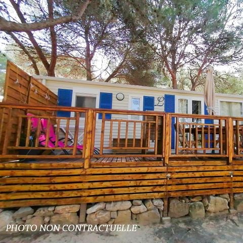 Stacaravan 6 personen - Manado PREMIUM -2 kamers 40m²- *Klimaat, terras, TV*, TV*.