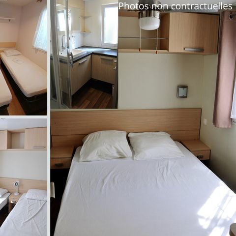 MOBILHOME 6 personnes - Blueberry 3  PREMIUM -2 chambres 40m²- *Clim, terrasse, TV*