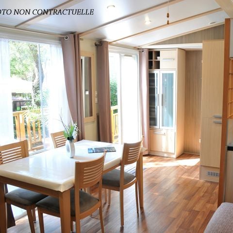 MOBILHOME 6 personnes - Blueberry 3  PREMIUM -2 chambres 40m²- *Clim, terrasse, TV*