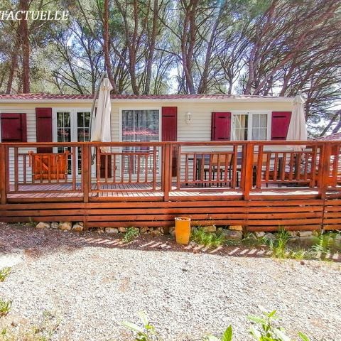 MOBILHOME 6 personnes - Blueberry 3  PREMIUM -2 chambres 40m²- *Clim, terrasse, TV*