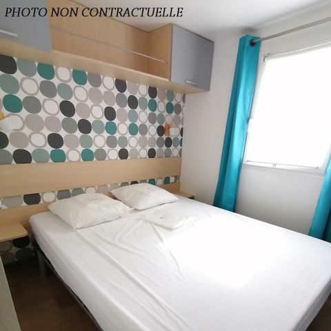 MOBILHOME 4 personnes - Grand Large CONFORT -2 chambres 30m²- *Clim, terrasse, TV*