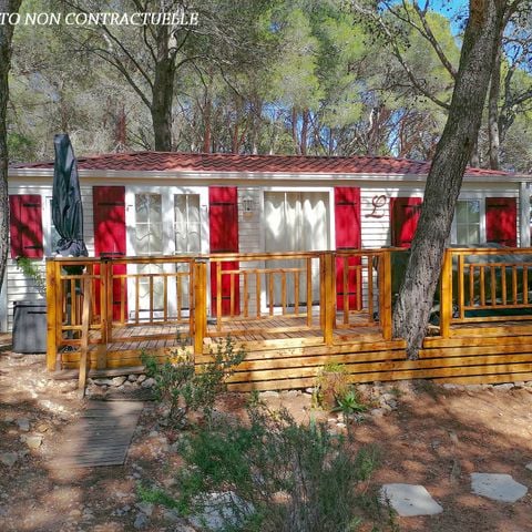 MOBILHOME 4 personnes - Blueberry  PREMIUM -2 chambres 32m²- *Clim, terrasse, TV*