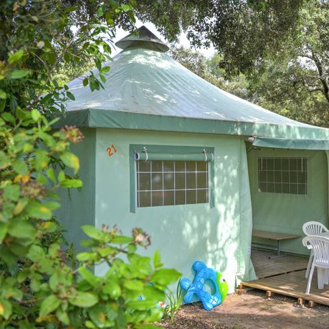 BUNGALOW DE LONA 4 personas - ESTÁNDAR sin instalaciones sanitarias