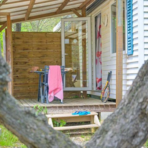 Mobile home 2 persons - Standard mobile home - 15 m² (1 bedroom - air conditioning - TV)
