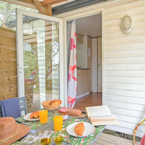 Mobile home 2 persons - Standard mobile home - 15 m² (1 bedroom - air conditioning - TV)